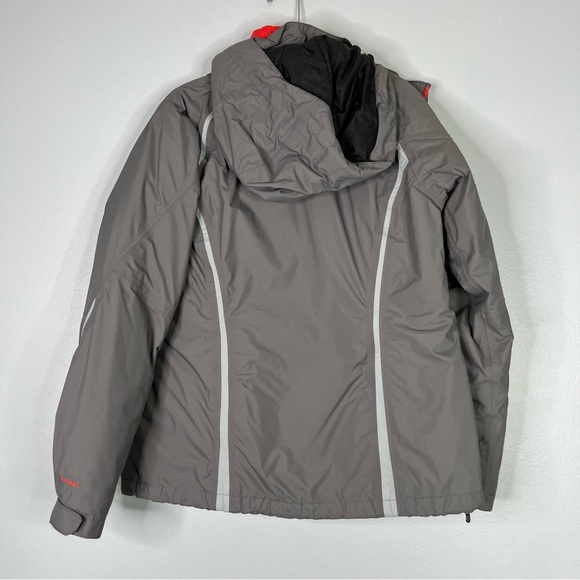 The North Face Coat Women's M Gray Coral Hyvent 3 In 1 Ski Jacket Hooded Zipper - Picture 11 of 17